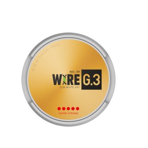 G.3 No.09 WIRE Slim White Dry Super Strong